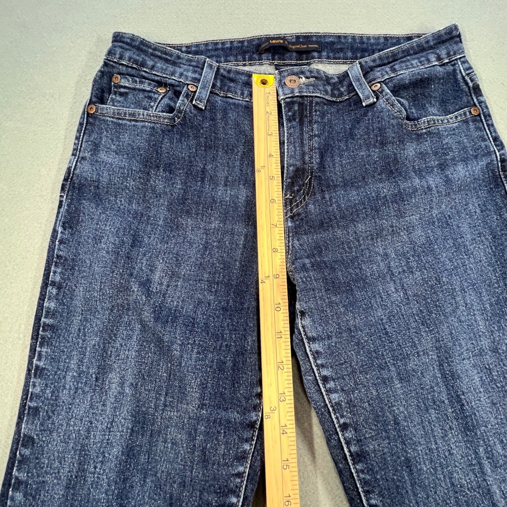 Levi's Dark Wash Mid Rise Skinny Jeans Womens 12M Blue Denim Stretch - Picture 10 of 12